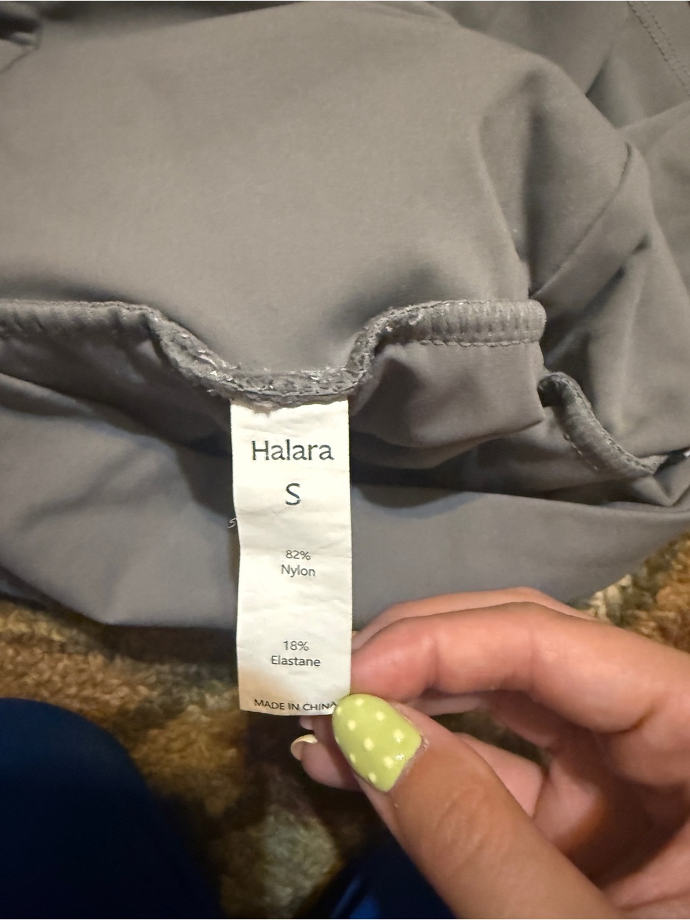 HALARA Light Gray High-Waist Athletic Shorts - Picture 3 of 3